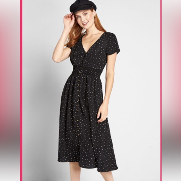 ModCloth polka dot fit and flare dress - Picture 2 of 11